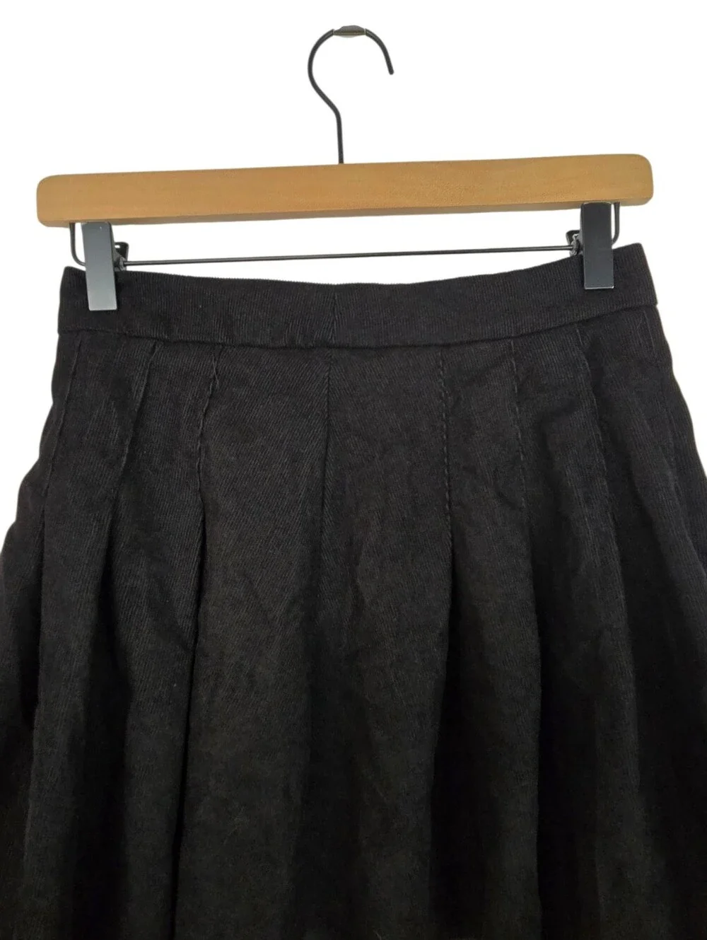 🖤 SHEIN Black Pleated Skater Mini Skirt Size Small